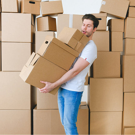 a man holding packaging custom boxes